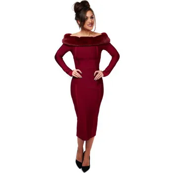 Black and Red Color Ladies HL Bandage Dress Long Sleeve Knee Length Bodycon Dress Winter Style Evening Party Dress
Black and Red Color Ladies HL Bandage Dress Long Sleeve Knee Length Bodycon Dress Winter Style Evening Party Dress