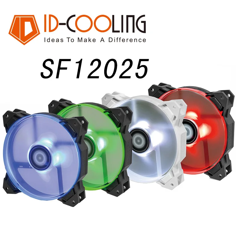 ID-COOLING SF-12025 RGB 120mm LED glowing Temperature Controlled Water Cooling Chassis Quiet Fan cpu Cooler fan for Computer
ID-COOLING SF-12025 RGB 120mm LED glowing Temperature Controlled Water Cooling Chassis Quiet Fan cpu Cooler fan for Computer