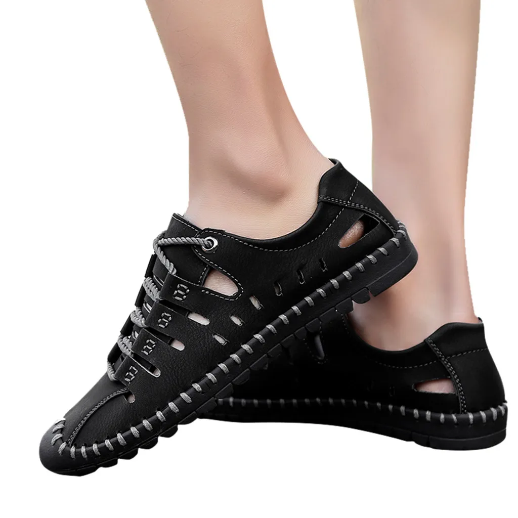 SAGACE Men's Sandals summer men shoes Breathable Walking Beach Sports Slippers Outdoor men\x27s shoes Casual leather 19Apl23
SAGACE Men's Sandals summer men shoes Breathable Walking Beach Sports Slippers Outdoor men\x27s shoes Casual leather 19Apl23