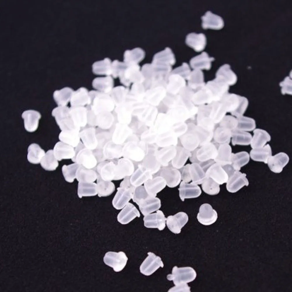 100pcs Clear Soft Silicone Rubber Earring Backs Safety Bullet Stopper Rubber Jewelry Accessories Parts Ear Plugging bamoer YLL
100pcs Clear Soft Silicone Rubber Earring Backs Safety Bullet Stopper Rubber Jewelry Accessories Parts Ear Plugging bamoer YLL