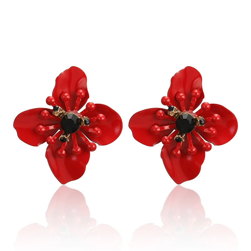 122 Fashion 2019 Ladies Cute Spray Paint Metal Flower Stud Earrings For Women Korean Jewelry Kids Girls Gifts Earring Brinco
122 Fashion 2019 Ladies Cute Spray Paint Metal Flower Stud Earrings For Women Korean Jewelry Kids Girls Gifts Earring Brinco