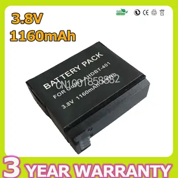 

1160mAh 4.4WH AHDBT-401 AHDBT401 AHDBT 401 Digital Camera Battery for Gopro GoPro4 HD Hero 4 Hero4