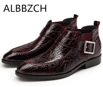 Luxury Patent Leather Chelsea Men Boots Shoes Pointed Toe Fashion Dress Work Boots Trend Sewing Design Men's Slip-on Ankle Boots
Luxury Patent Leather Chelsea Men Boots Shoes Pointed Toe Fashion Dress Work Boots Trend Sewing Design Men's Slip-on Ankle Boots