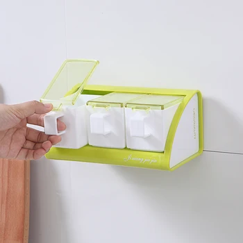 050 Multi-function No mark plaster kitchen capacity Wall mounted spoon flavoring box seasoning box
050 Multi-function No mark plaster kitchen capacity Wall mounted spoon flavoring box seasoning box