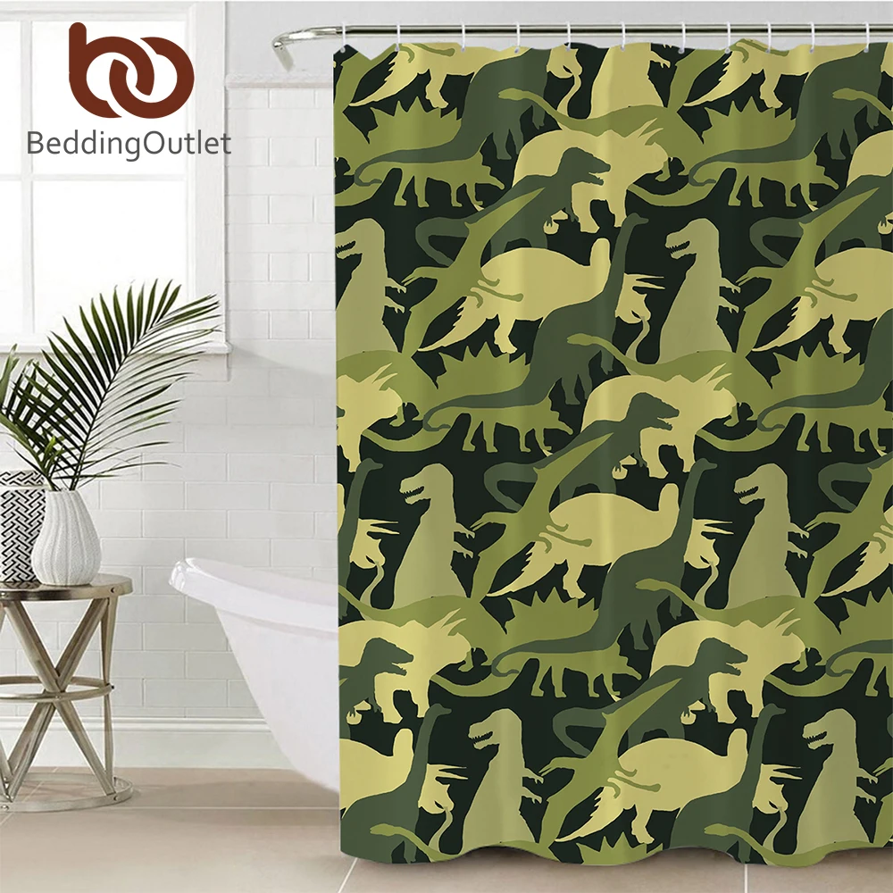 BeddingOutlet Cartoon Dinosaur Bathroom Shower Curtain Waterproof Polyester Camouflage Bath Curtain With Hooks cortina de ducha
BeddingOutlet Cartoon Dinosaur Bathroom Shower Curtain Waterproof Polyester Camouflage Bath Curtain With Hooks cortina de ducha