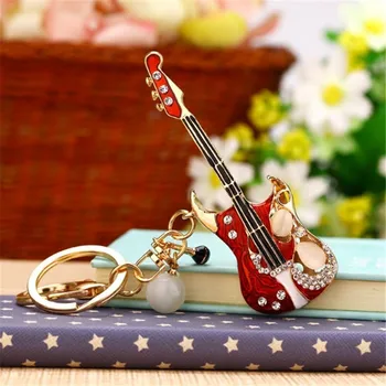 Crystal Guitar Car Key Chain Rhinestone Instrument Guitar Creative Keychain Cute Gift Bag Pendant Key Ring
Crystal Guitar Car Key Chain Rhinestone Instrument Guitar Creative Keychain Cute Gift Bag Pendant Key Ring
