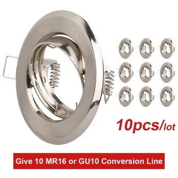 Sand Nickel Downlight Frame Round Recessed LED Ceiling Light Adjustable Frame MR16 GU10 Fixture socket Holder lighting fitting
Sand Nickel Downlight Frame Round Recessed LED Ceiling Light Adjustable Frame MR16 GU10 Fixture socket Holder lighting fitting