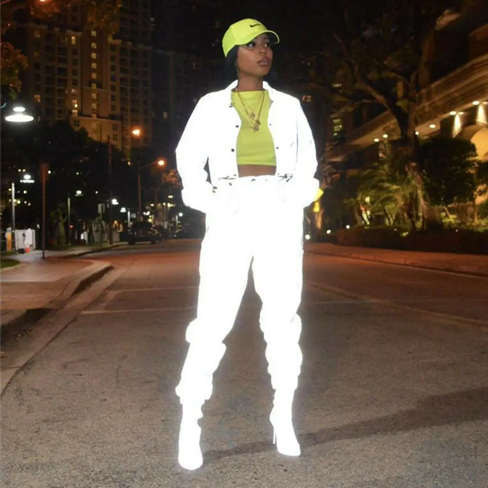 Women's Fashion Personality Trend Sexy Reflective Button Pocket Casual 2 Pc Set+Zipper Jumpsuit
Women's Fashion Personality Trend Sexy Reflective Button Pocket Casual 2 Pc Set+Zipper Jumpsuit