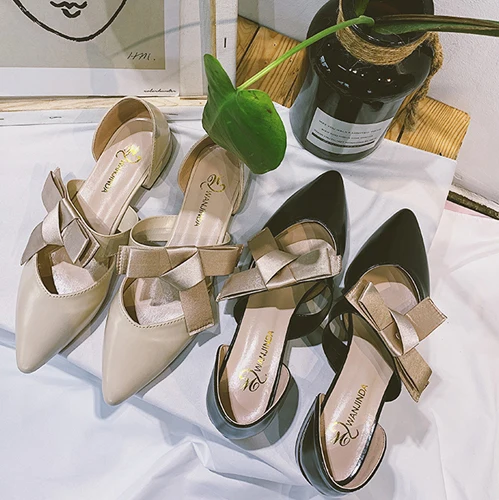 2019 new with single shoes female spring and summer fashion wild pointed bow fairy shoes
2019 new with single shoes female spring and summer fashion wild pointed bow fairy shoes