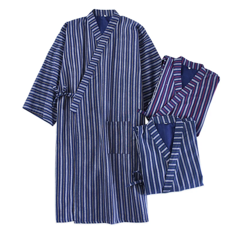 New Pure cotton kimono robes men 2019 summer simple striated male bathrobes long sleeve SPA casual robes Japanese robes for men
New Pure cotton kimono robes men 2019 summer simple striated male bathrobes long sleeve SPA casual robes Japanese robes for men
