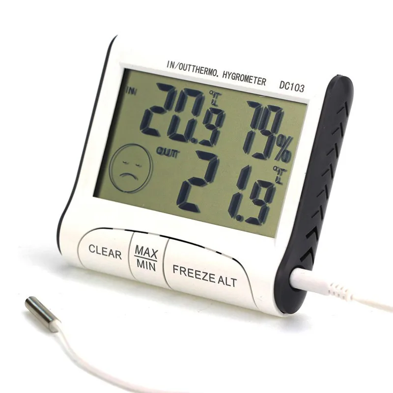 1PC Weather Station Household Indoor Outdoor Kitchen Thermometers Temperature Humidity Meters Digital Thermometer Hygrometer
1PC Weather Station Household Indoor Outdoor Kitchen Thermometers Temperature Humidity Meters Digital Thermometer Hygrometer