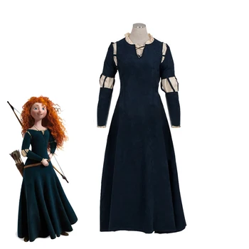 Movie Brave Princess Merida Cosplay Costume Female Fashion Fancy Dark Green Halloween Carnival Gothic Lolita Dresses Custom Made
Movie Brave Princess Merida Cosplay Costume Female Fashion Fancy Dark Green Halloween Carnival Gothic Lolita Dresses Custom Made