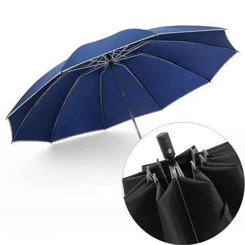 Men Automatic Umbrella Reflective Stripe Safe Folding Wind Resistant Large Umbrella Rain Women Travel Business Car Umbrellas
Men Automatic Umbrella Reflective Stripe Safe Folding Wind Resistant Large Umbrella Rain Women Travel Business Car Umbrellas