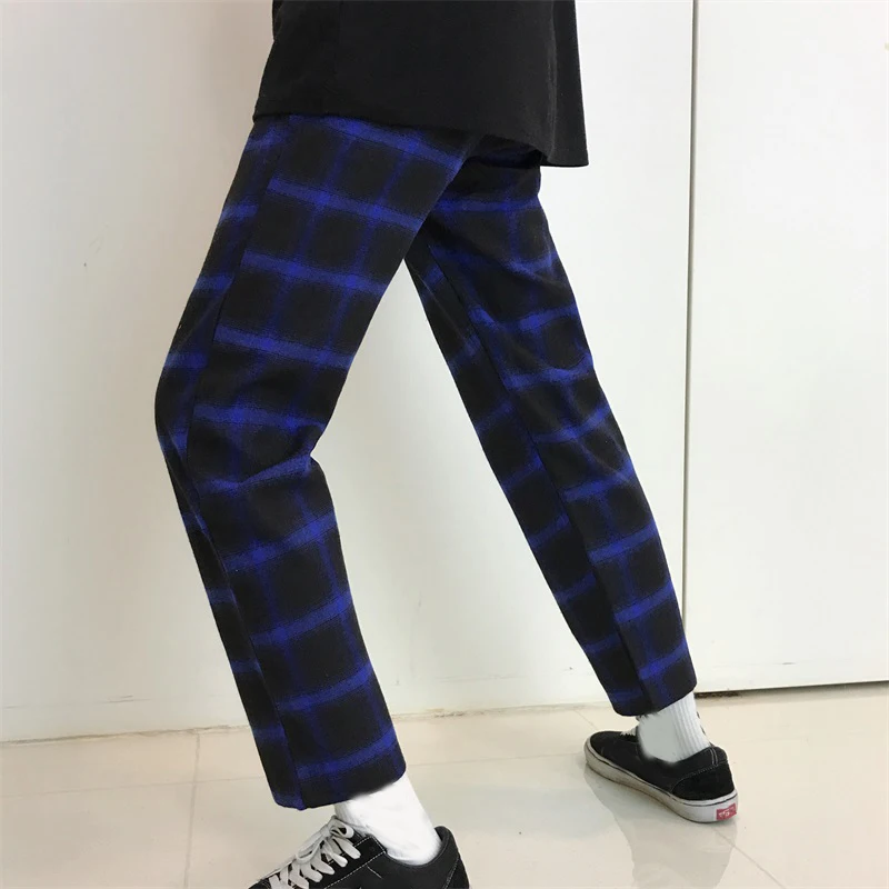 Elastic Waist Plaid Korean Streetwear Slim Summer Sweatpant HipHop Pant Straight Trouser Gradient Contrast Harem Bottom College
Elastic Waist Plaid Korean Streetwear Slim Summer Sweatpant HipHop Pant Straight Trouser Gradient Contrast Harem Bottom College