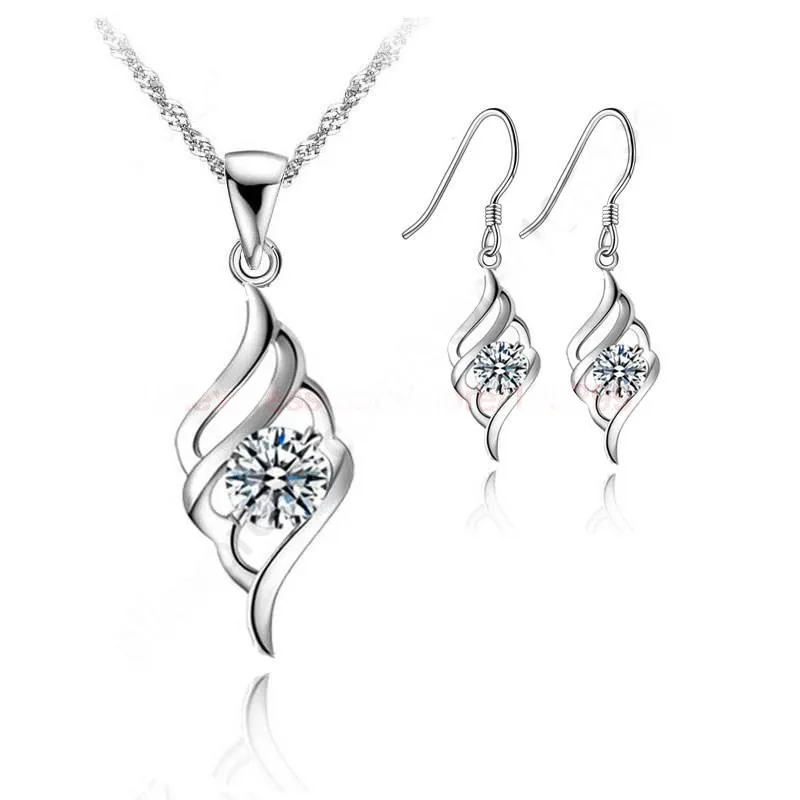 Hot Angle Wing Flying Nice 925 Sterling Silver Needle Jewellery Pendant Necklace Korea Stylish Earring Jewelry Sets+18" Chain
Hot Angle Wing Flying Nice 925 Sterling Silver Needle Jewellery Pendant Necklace Korea Stylish Earring Jewelry Sets+18" Chain