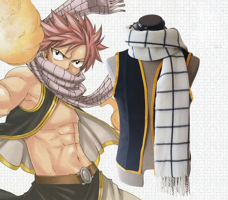 Fairy Tail Natsu Dragneel 160cm Long White Plaid High Quality Warm Cosplay Costumes Accessories Christmas Gift for Children
Fairy Tail Natsu Dragneel 160cm Long White Plaid High Quality Warm Cosplay Costumes Accessories Christmas Gift for Children