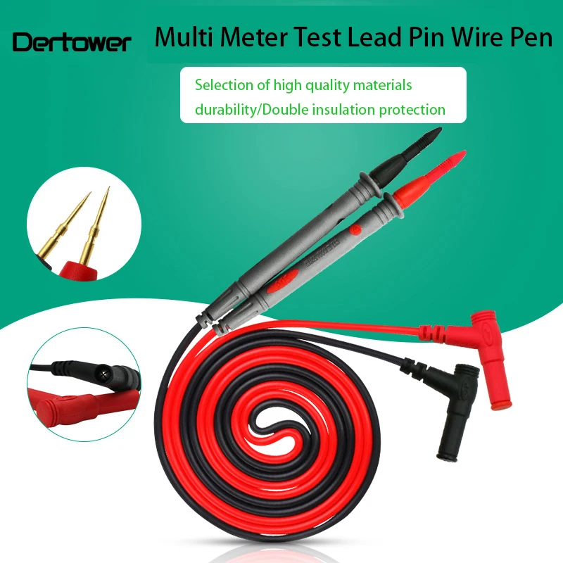 10v 20v Multi Meter Test Pen Cable 110cm Needle Tip Probe Universal Digital Multimeter Lead Probe Wire Needle
10v 20v Multi Meter Test Pen Cable 110cm Needle Tip Probe Universal Digital Multimeter Lead Probe Wire Needle