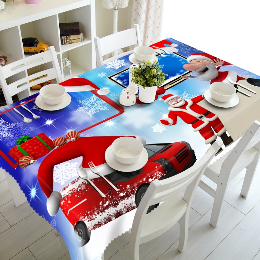 Senisaihon Christmas Tablecloth Joyous 3D Printed Santa Claus Series Thicken Polyester Rectangular / Round Table cloth Textile
Senisaihon Christmas Tablecloth Joyous 3D Printed Santa Claus Series Thicken Polyester Rectangular / Round Table cloth Textile