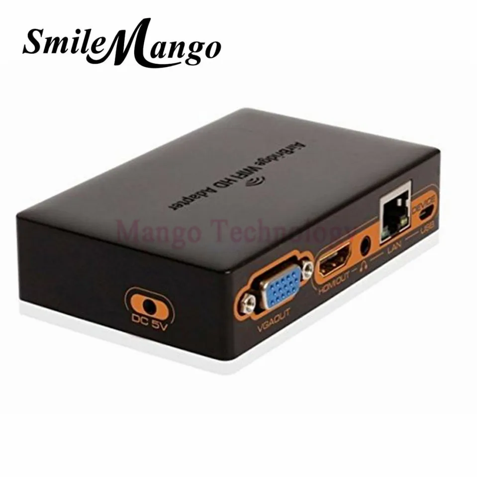 Адаптер 1080P Wi Fi на HDMI VGA LAN HD беспроводной передатчик к ТВ/проекции Поддержка Android IOS