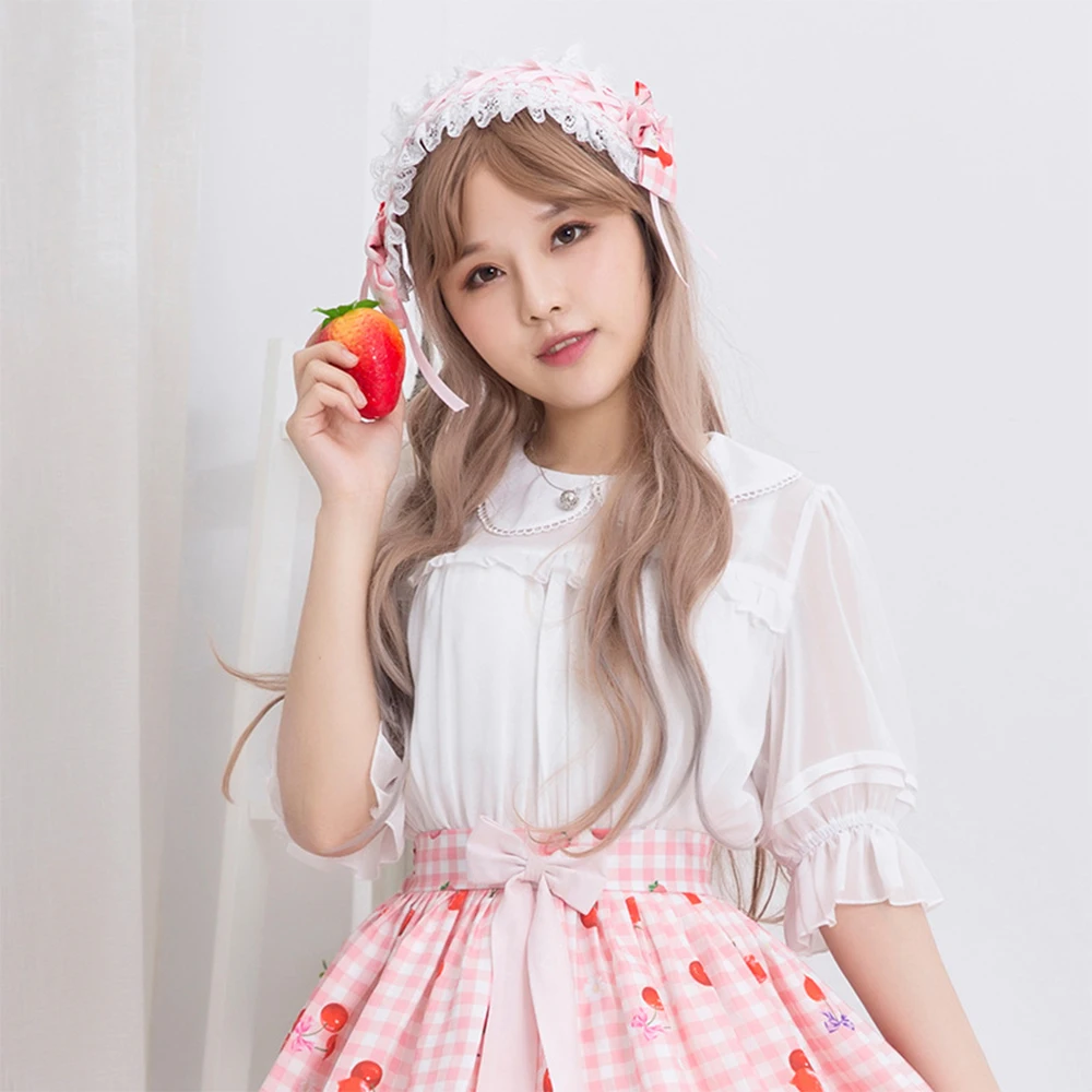 Sweet Lolita Blouse Summer 1/2 Sleeve Chiffon Blouse Cute Peter Pan Collar Kimono Shirts Ladies Tops Harajuku Blusas Feminina
Sweet Lolita Blouse Summer 1/2 Sleeve Chiffon Blouse Cute Peter Pan Collar Kimono Shirts Ladies Tops Harajuku Blusas Feminina