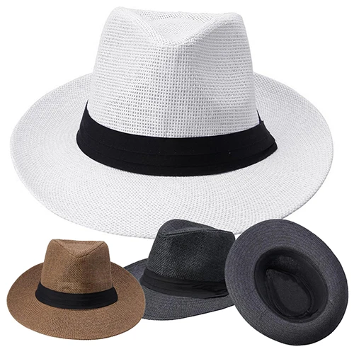 New Arrival Men Women Fashion Ribbon Decor Hat Summer Beach Sun Topee Straw Panama Cap
New Arrival Men Women Fashion Ribbon Decor Hat Summer Beach Sun Topee Straw Panama Cap
