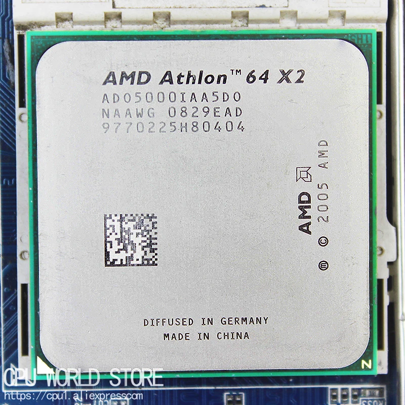 AMD Athlon 64 X2 5000 + двухъядерный процессор 2 6 ГГц/1 м/1000 ГГц разъем am2 940 pin рабочий|940