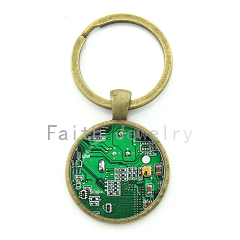 Fashion computer green Circuit Board picture key chain unique design computer geek keychain nerd accessories geek gift KC146
Fashion computer green Circuit Board picture key chain unique design computer geek keychain nerd accessories geek gift KC146