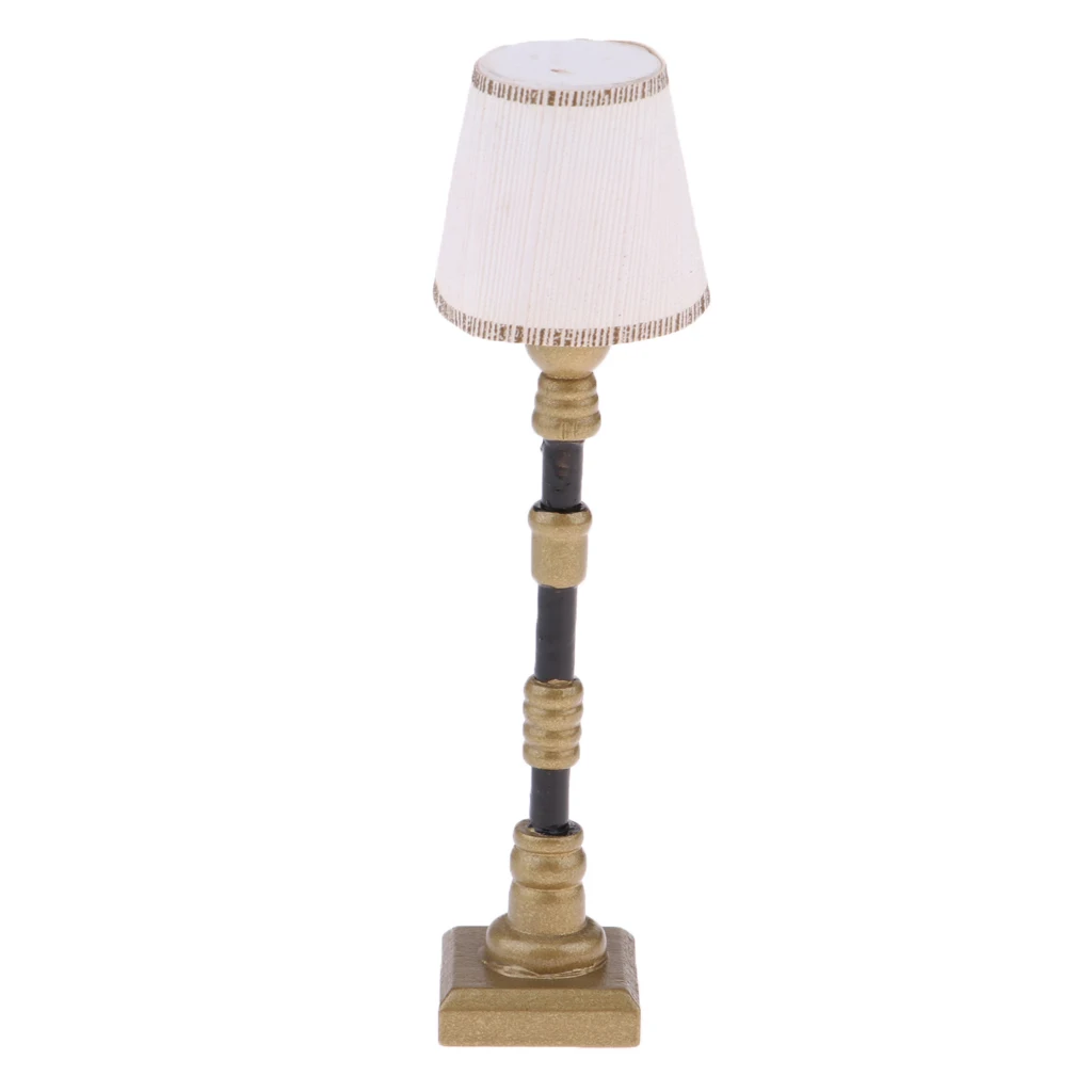 1/12 Scale Fashionable Dollhouse Living Room/Bedroom /Study Room Accessory Mini Elegant Floor Lamp Model 1/12 Scale Fashionable Dollhouse Living Room/Bedroom /Study Room Accessory Mini Elegant Floor Lamp Model