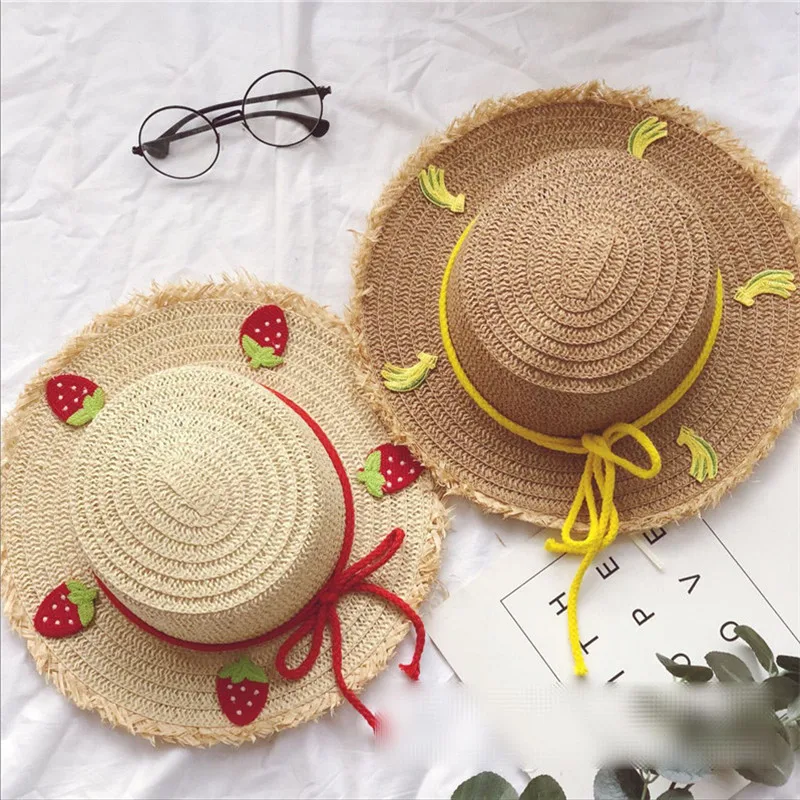 EnkeliBB Toddler Girls Sun Protection Visor Girl Lovely Fruit Straw Hat Strawberry Banana Peach Girls Beautiul Hat For Summer
EnkeliBB Toddler Girls Sun Protection Visor Girl Lovely Fruit Straw Hat Strawberry Banana Peach Girls Beautiul Hat For Summer
