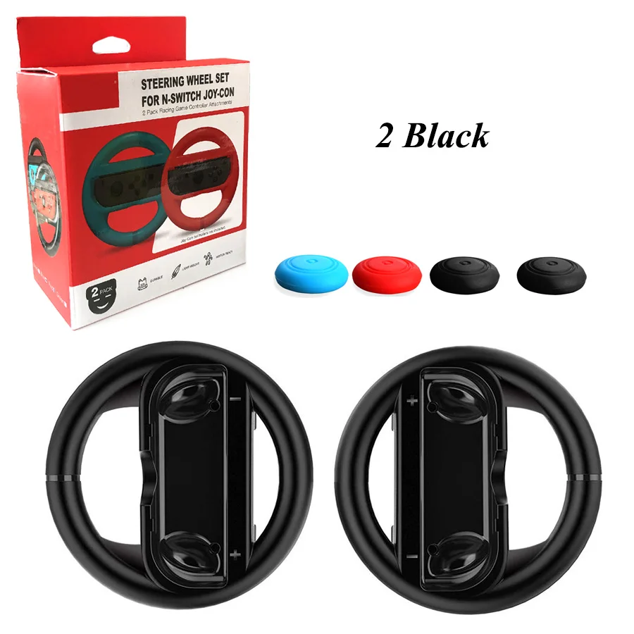 2 pcs Handle Grips Stand Holder for Nintend Switch Joycon Controller Steering Wheel + 4 Analog Caps for Nintendo Switch Joy-con
2 pcs Handle Grips Stand Holder for Nintend Switch Joycon Controller Steering Wheel + 4 Analog Caps for Nintendo Switch Joy-con