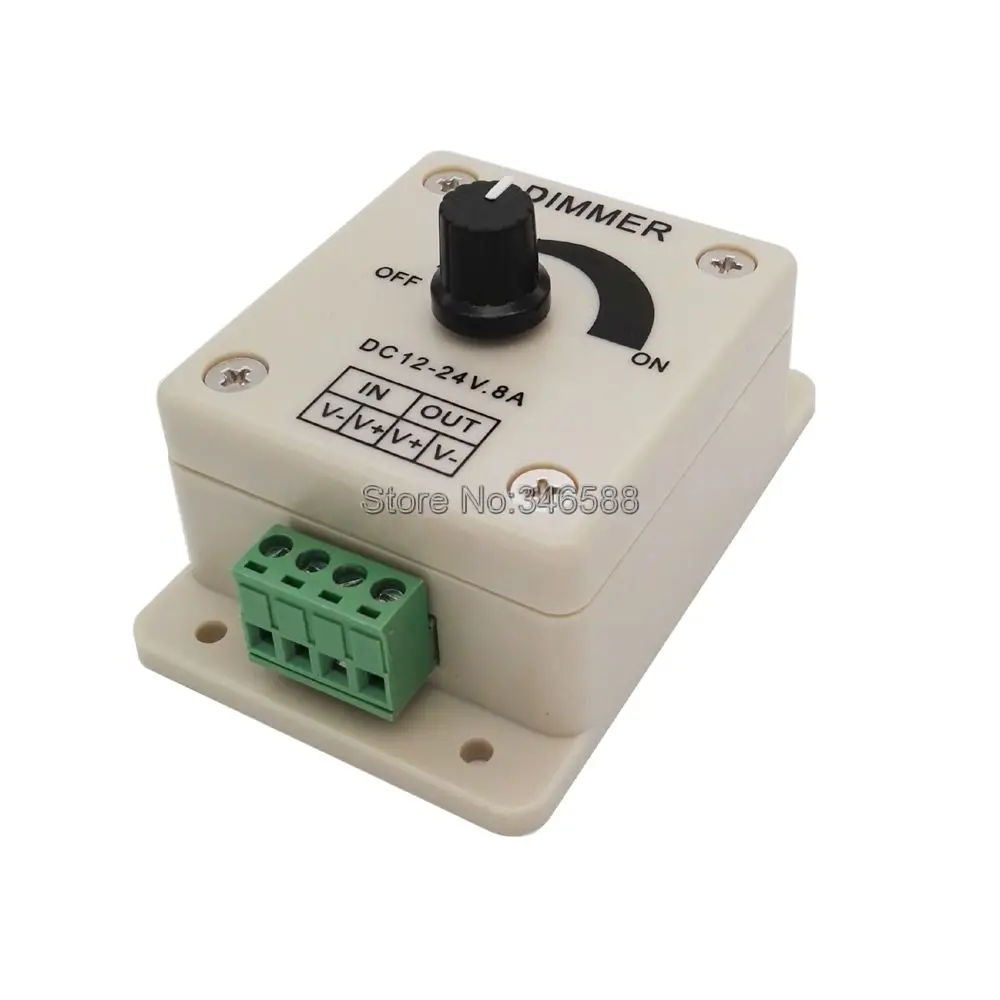 DC12V - 24V 8A Single Channel LED Dimmer Adjustable Brightness Controller with Knob Switch LED Strip Light Lamp Switch Dimmer
DC12V - 24V 8A Single Channel LED Dimmer Adjustable Brightness Controller with Knob Switch LED Strip Light Lamp Switch Dimmer