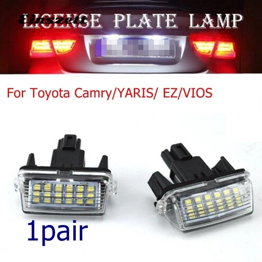 2pcs Car LED License Plate Light Lamp For Toyota Corolla Camry YARIS VIOS Auris White 6500K Bulb Car Accessories
2pcs Car LED License Plate Light Lamp For Toyota Corolla Camry YARIS VIOS Auris White 6500K Bulb Car Accessories