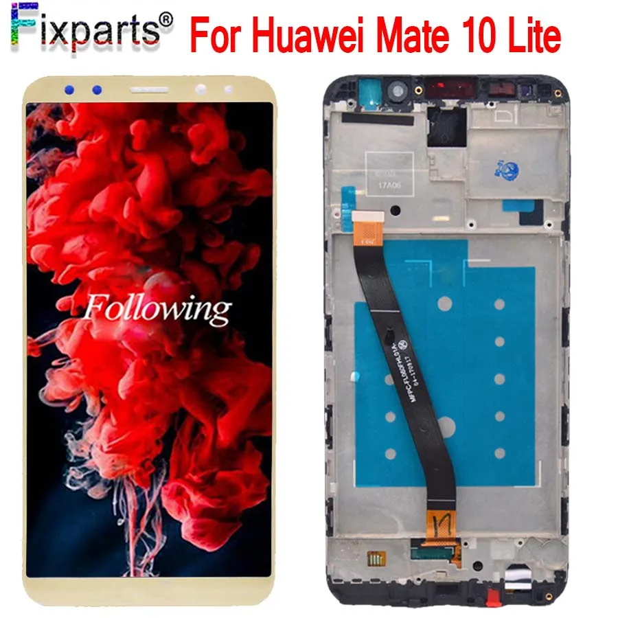 ЖК-дисплей и дигитайзер сенсорного экрана для Huawei Mate 10 Lite сменная стеклянная
