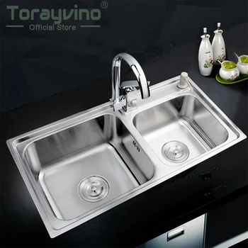 Superior in Quality Practical Economical Kitchen Faucet Stainless Steel Double Bowl Above Counter Hot Cold Water Good Mixer
Superior in Quality Practical Economical Kitchen Faucet Stainless Steel Double Bowl Above Counter Hot Cold Water Good Mixer