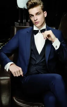 2017 Shinny Navy Blue Bridegroom Wedding Suits Custom Best Men Tuxedos For Wedding Gentlemen Work Wear (Jacket+Pants+Vest) 
2017 Shinny Navy Blue Bridegroom Wedding Suits Custom Best Men Tuxedos For Wedding Gentlemen Work Wear (Jacket+Pants+Vest)