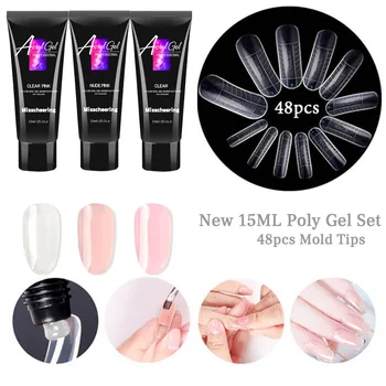 3Pcs 15ml Nail Poly Gel with 48pcs Nail Form Finger Extension Nail Tips Camouflage UV LED Hard Builder Gel Jelly Crystal
3Pcs 15ml Nail Poly Gel with 48pcs Nail Form Finger Extension Nail Tips Camouflage UV LED Hard Builder Gel Jelly Crystal