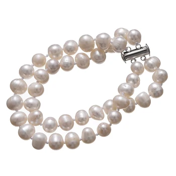 8-9mm Fashion and Pure natural fresh water white pearl double-chain fingdings 7inch wholesale for your girlfriend's birthday gif
8-9mm Fashion and Pure natural fresh water white pearl double-chain fingdings 7inch wholesale for your girlfriend's birthday gif
