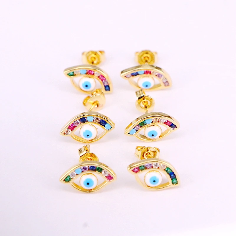 6Pairs, Cz Micro Pave For Women Girls Rainbow Crystal Zirconia Gold Color Eye Earring Studs
6Pairs, Cz Micro Pave For Women Girls Rainbow Crystal Zirconia Gold Color Eye Earring Studs