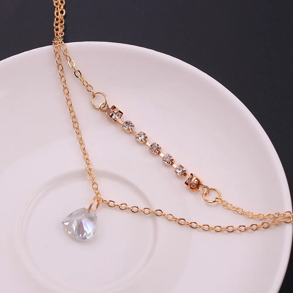 Trendy 2 layer women bracelet white heart crystal pendant charm zircoina link chain bracelets fashion female accessories jewelry
Trendy 2 layer women bracelet white heart crystal pendant charm zircoina link chain bracelets fashion female accessories jewelry