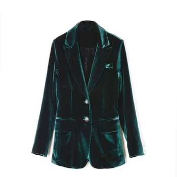 2019 spring autumn new fashion green Gold velvet OL women coats slim full sleeve casual style ladies tops gx818
2019 spring autumn new fashion green Gold velvet OL women coats slim full sleeve casual style ladies tops gx818