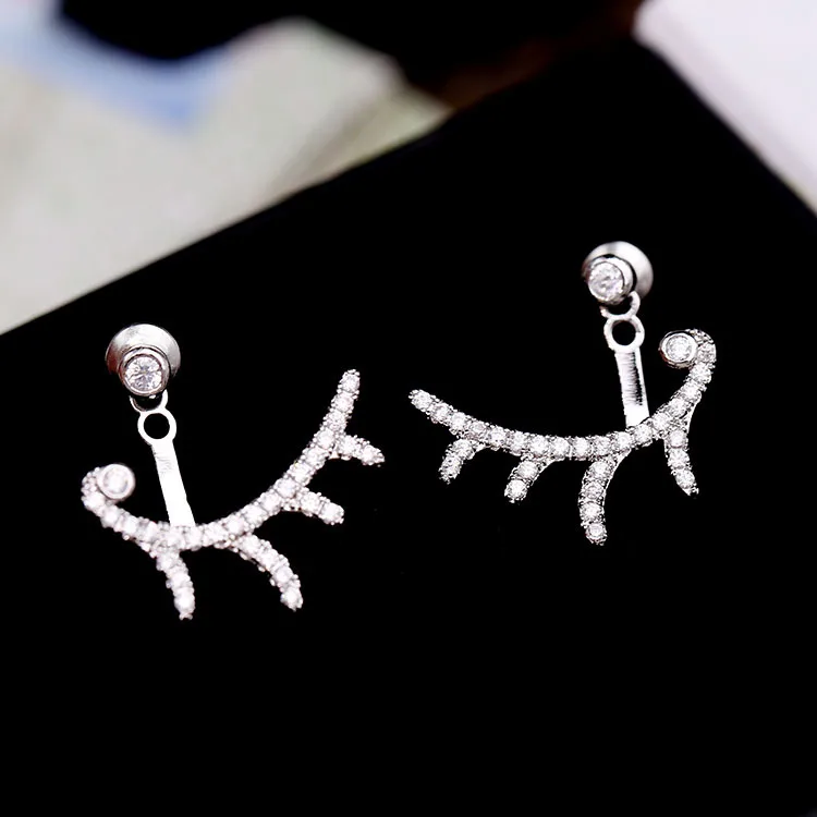 Fashion High Quality Unique Curved Eyelashes Shaped Silver Color Needles Hanging Earrings For Women ZK40
Fashion High Quality Unique Curved Eyelashes Shaped Silver Color Needles Hanging Earrings For Women ZK40