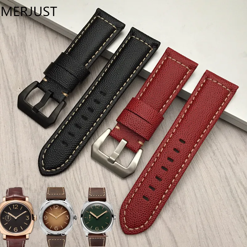 24mm Caviar pattern Vintage Calf Genuine Leather Watch Band Handmade Strap Strap for PAM Watch PAM00441 PAM00386 PAM00580
24mm Caviar pattern Vintage Calf Genuine Leather Watch Band Handmade Strap Strap for PAM Watch PAM00441 PAM00386 PAM00580