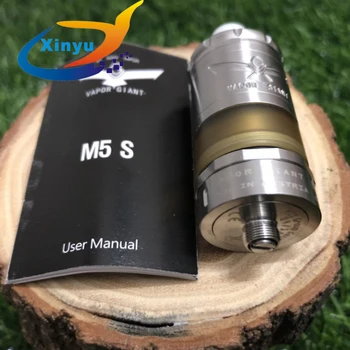 2pcs NEWEST Vapor Giant M5 MTL RTA 5ml 316 stainless steel 23mm Vaporizer VG Extreme RTA Rebuildable E cigarette Hookah Atomizer
2pcs NEWEST Vapor Giant M5 MTL RTA 5ml 316 stainless steel 23mm Vaporizer VG Extreme RTA Rebuildable E cigarette Hookah Atomizer