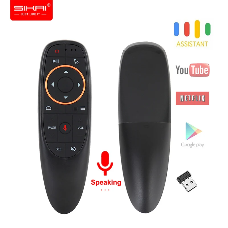 H96 G10 Voice Remote Control 2.4G Wireless Air Mouse Microphone Gyroscope IR Learning for Android tv box T9 H96 Max+ X96 mini
H96 G10 Voice Remote Control 2.4G Wireless Air Mouse Microphone Gyroscope IR Learning for Android tv box T9 H96 Max+ X96 mini