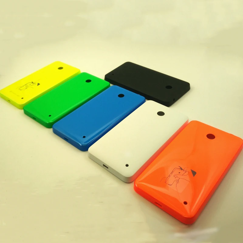 

100% Genuine Original housing for Nokia lumia 630 635 636 638 RM 978 RM-1020 RM1027 New Back Cover Battery Cover Case door Black