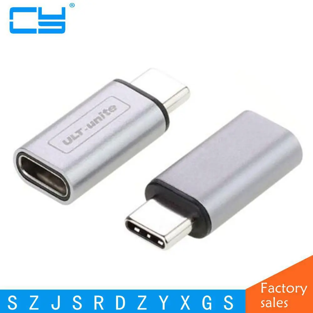2017 NEW type Silver & Gray 10Gbps standard Metal USB-C USB 3.1 Type C male to female Adapter Connector converter USB3.1 type-c |