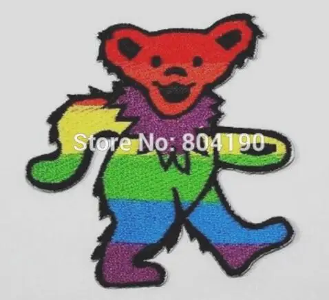 Grateful Dead Bear Rainbow gay lesbian Patch Folk Hat Jacket Music Band Embroidered Iron On Patch biker Emo Goth Punk Rockabilly
Grateful Dead Bear Rainbow gay lesbian Patch Folk Hat Jacket Music Band Embroidered Iron On Patch biker Emo Goth Punk Rockabilly