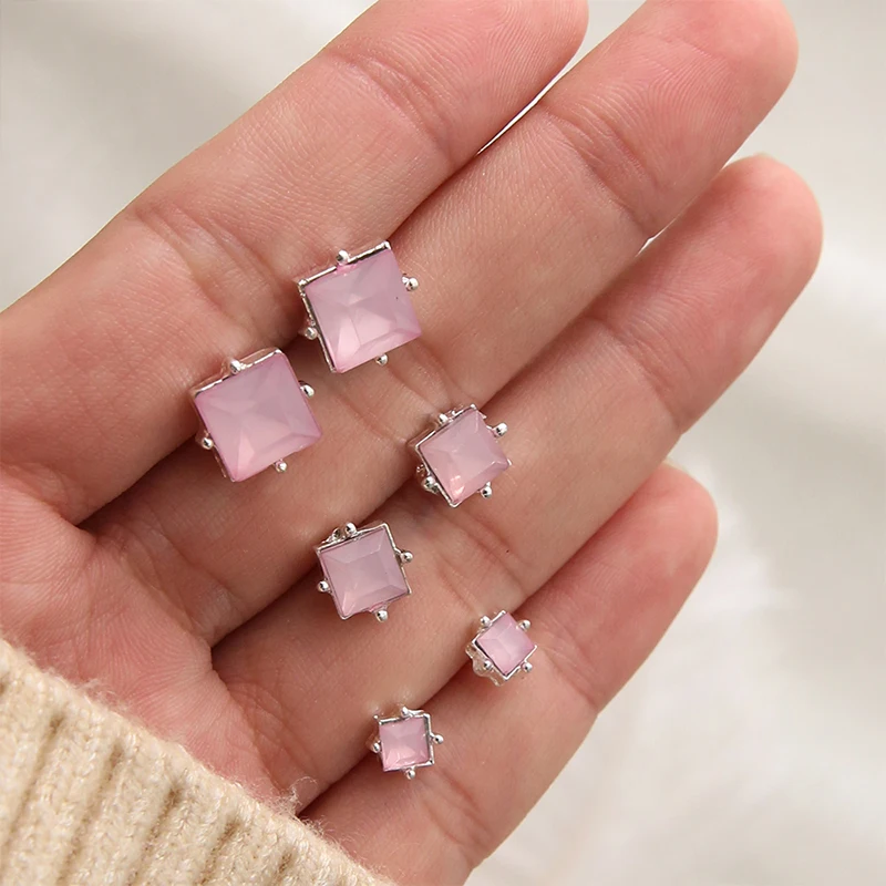Bohemian Square Round Jelly Crystal Silver Earrings Lady Fashion Birthday Party Jewelry Gift Accessories Female Earrings Set
Bohemian Square Round Jelly Crystal Silver Earrings Lady Fashion Birthday Party Jewelry Gift Accessories Female Earrings Set