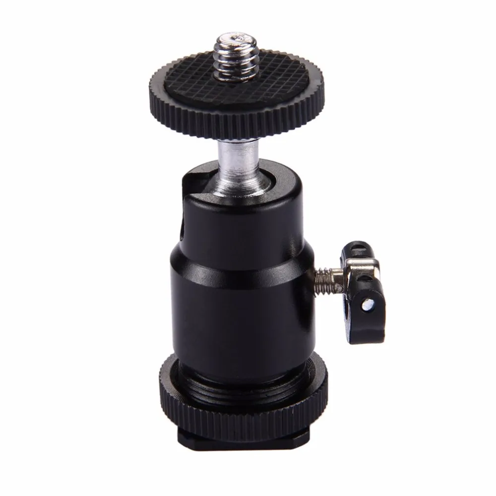 PULUZ PU211 1/4" Universal Screw 360 Degree Swivel Mini Ball Head Hot Shoe Mount Adapter for DSLR Camera Accessory
PULUZ PU211 1/4" Universal Screw 360 Degree Swivel Mini Ball Head Hot Shoe Mount Adapter for DSLR Camera Accessory