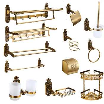 Antique carving series hook paper towel basket European style double tooth cup creative bathroom hardware set
Antique carving series hook paper towel basket European style double tooth cup creative bathroom hardware set